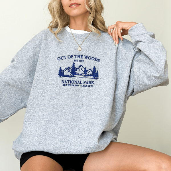 Mountain National Park Embroidered Sweatshirt, Embroidered Forest National Park Sweatshirt, In The Clear Yet Sweatshirt, T-shirt, Hoodie