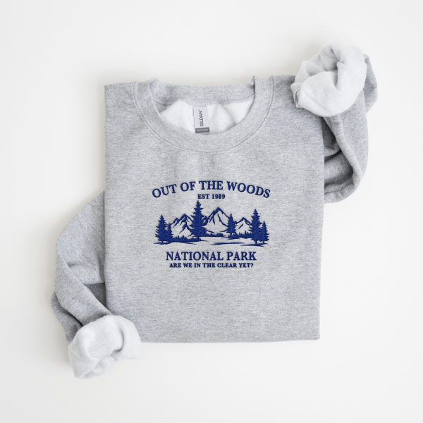 Mountain National Park Embroidered Sweatshirt, Embroidered Forest National Park Sweatshirt, In The Clear Yet Sweatshirt, T-shirt, Hoodie