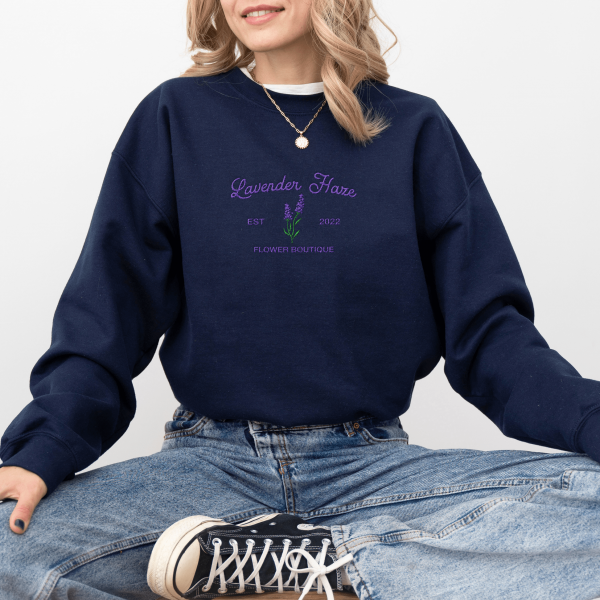 Lavender Haze Embroidered Sweatshirt, Taylor Embroidered Crewneck