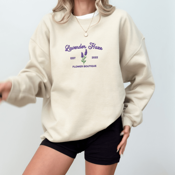 Lavender Haze Embroidered Sweatshirt, Taylor Embroidered Crewneck