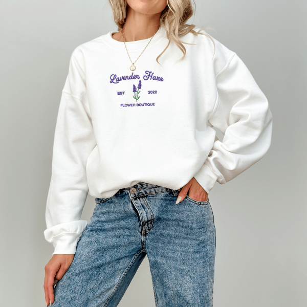 Lavender Haze Embroidered Sweatshirt, Taylor Embroidered Crewneck