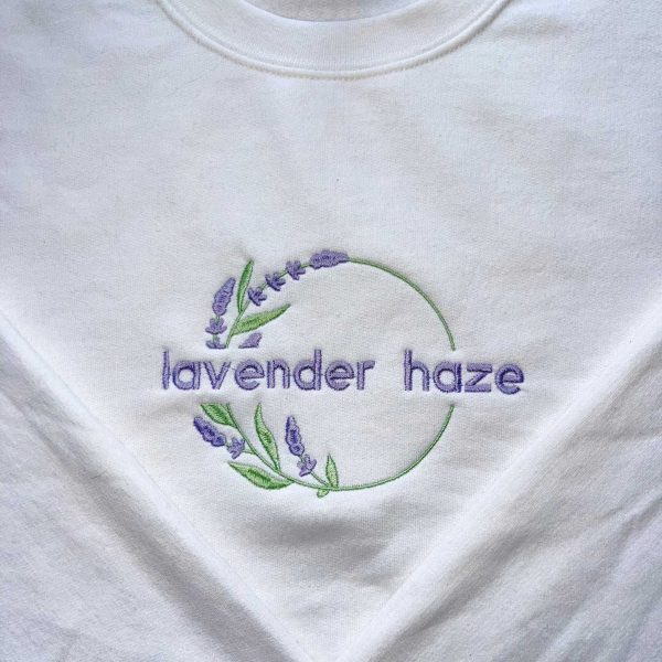 Embroidered Lavender Haze sweatshirt, Taylor Embroidered Crewneck