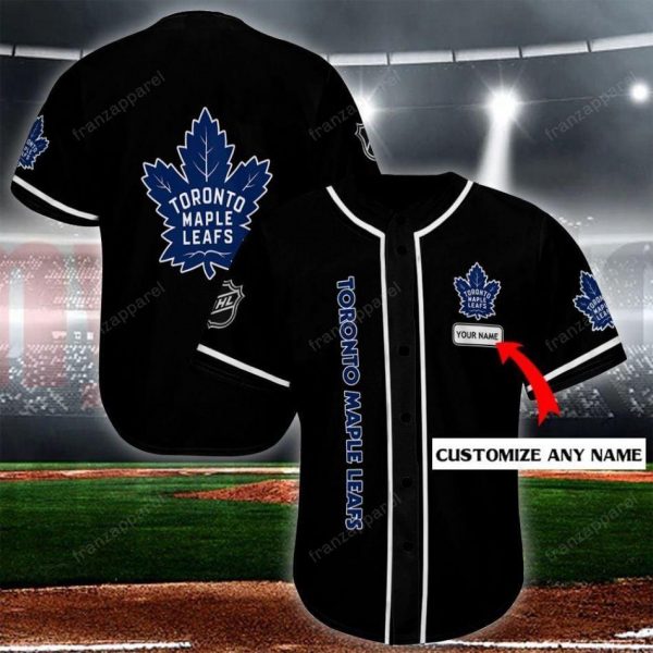 Personalized NHL Toronto Maple Leafs Custom Name Baseball Jersey Shirts