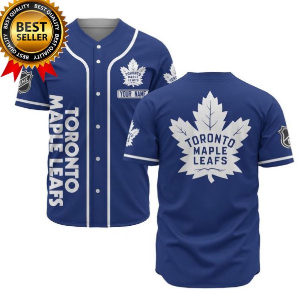 Personalized NHL Toronto Maple Leafs Custom Name Baseball Jersey Shirts