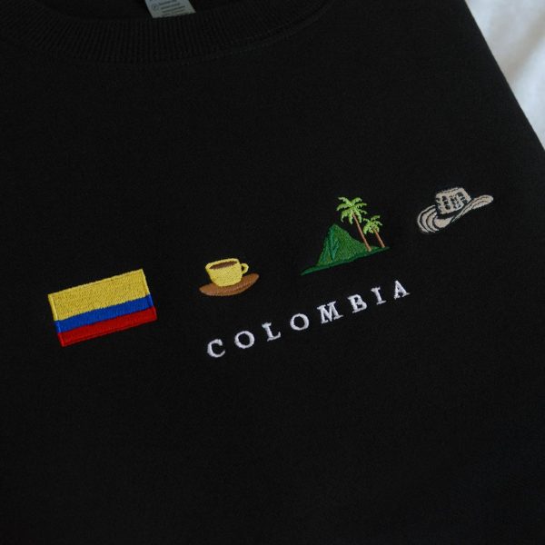 Colombia Symbol Embroidered Sweatshirts, T-Shirts, Hoodies