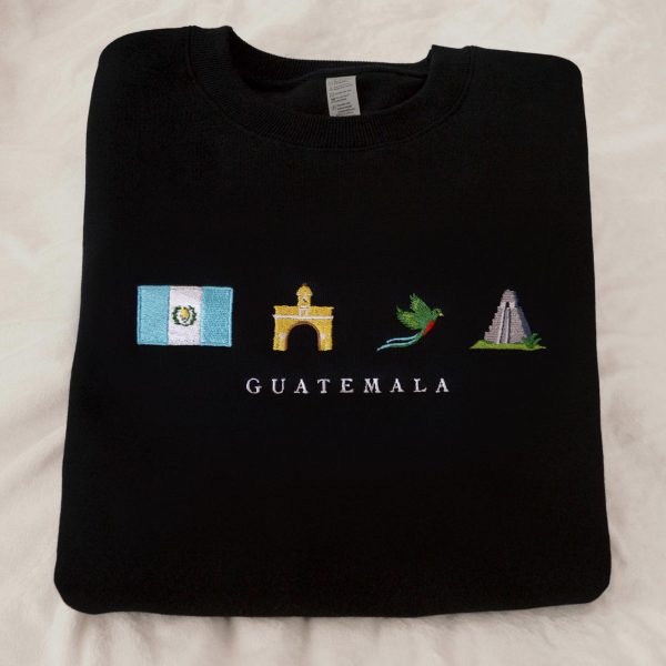 Guatemala Symbol Embroidered Sweatshirts, T-Shirts, Hoodies