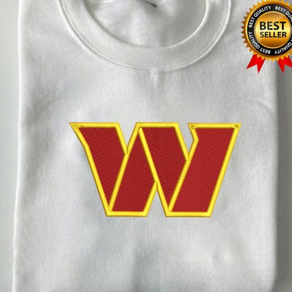 NFL Washington Commanders Logo Football Embroidered Sweatshirts, T-Shirts, Hoodies