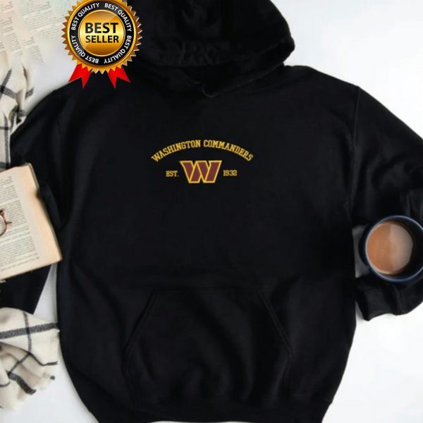 NFL Vintage 1932 Washington Commanders Logo Football Embroidered Sweatshirts, T-Shirts, Hoodies