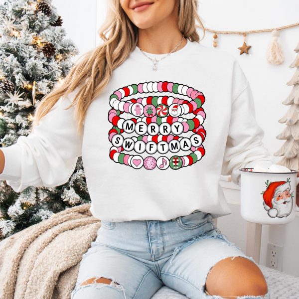 Taylor Swift Merry Swiftmas Friendship Bracelet Sweatshirts, Hoodies And T-Shirts