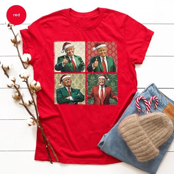 Retro Donald Trump Christmas 2024 Sweatshirts, Hoodies And T-Shirts