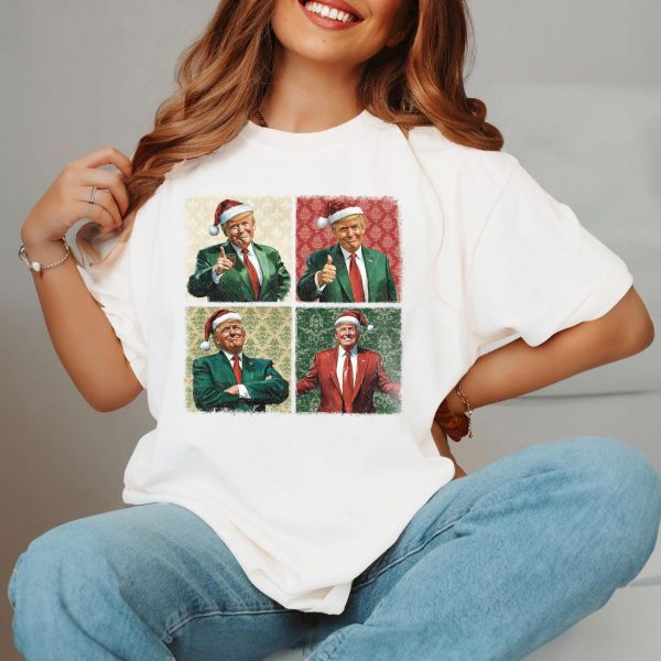 Retro Donald Trump Christmas 2024 Sweatshirts, Hoodies And T-Shirts