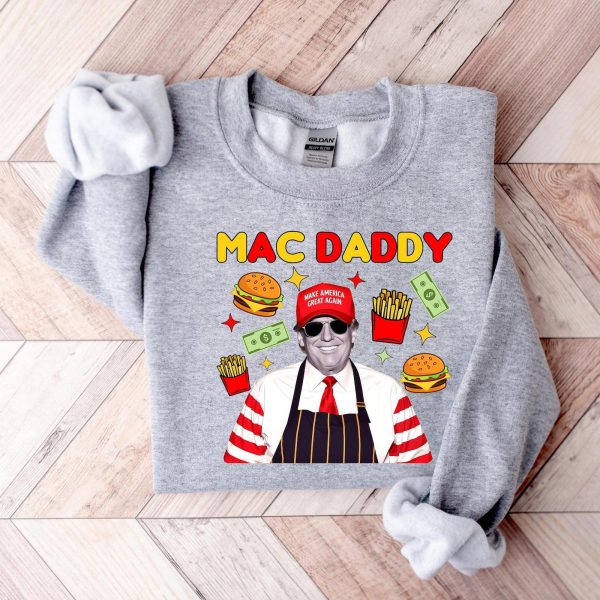 Funny Mac Daddy Trump Burger Christmas Party Sweatshirts, Hoodies And T-Shirts