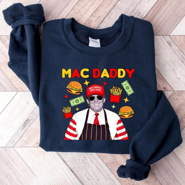 Funny Mac Daddy Trump Burger Christmas Party Sweatshirts, Hoodies And T-Shirts