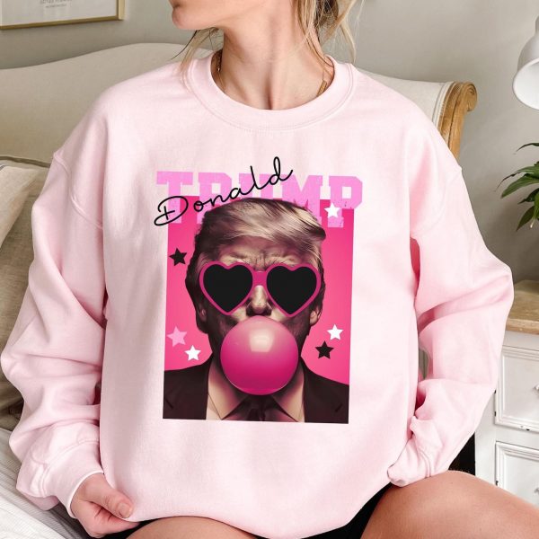 Trump Bubble Gum And Sun Glasses Sweatshirts, Hoodies And T-Shirts