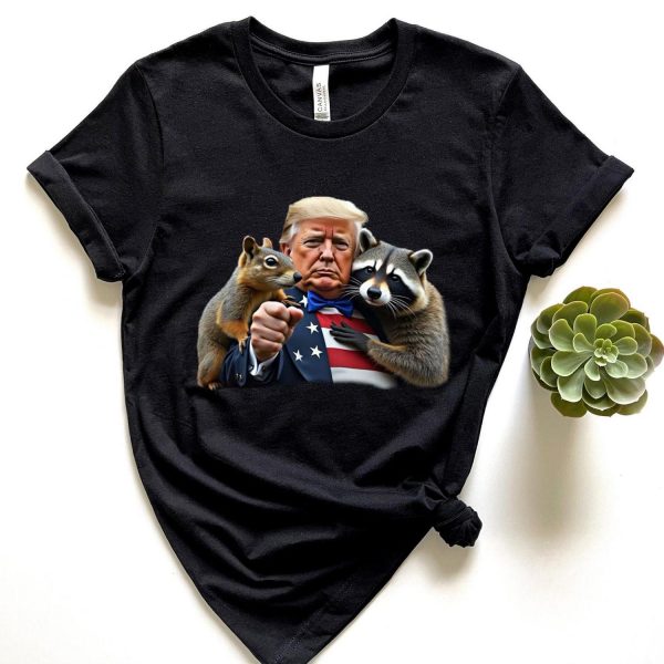 Trump Peanut Squirrel Raccoon Sweatshirts, Hoodies And T-Shirts