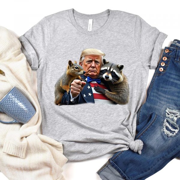 Trump Peanut Squirrel Raccoon Sweatshirts, Hoodies And T-Shirts