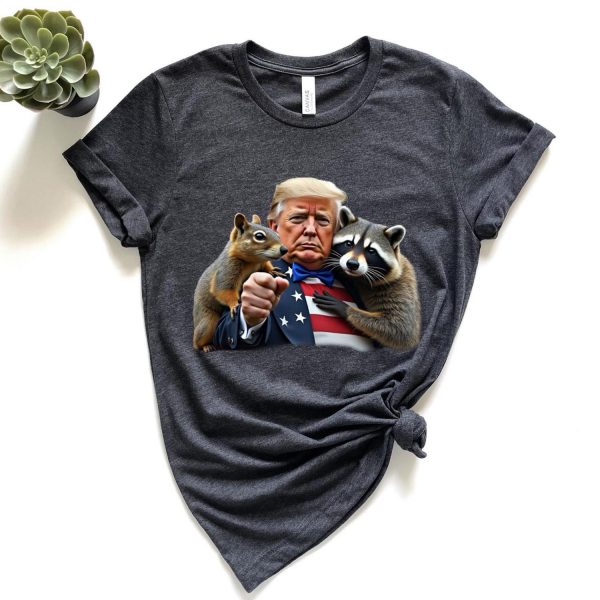 Trump Peanut Squirrel Raccoon Sweatshirts, Hoodies And T-Shirts