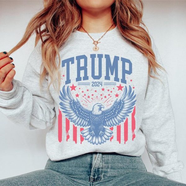 Donald Trump Pro American Sweatshirt, Trump 2024 Take America Back Sweatshirt