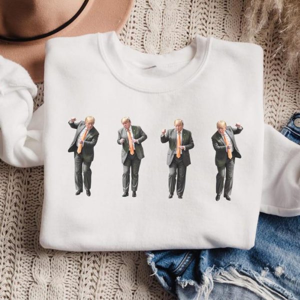 Funny Dancing Trump Republican Shirt, Gift For Daddys Home 2024 Sweatshirt