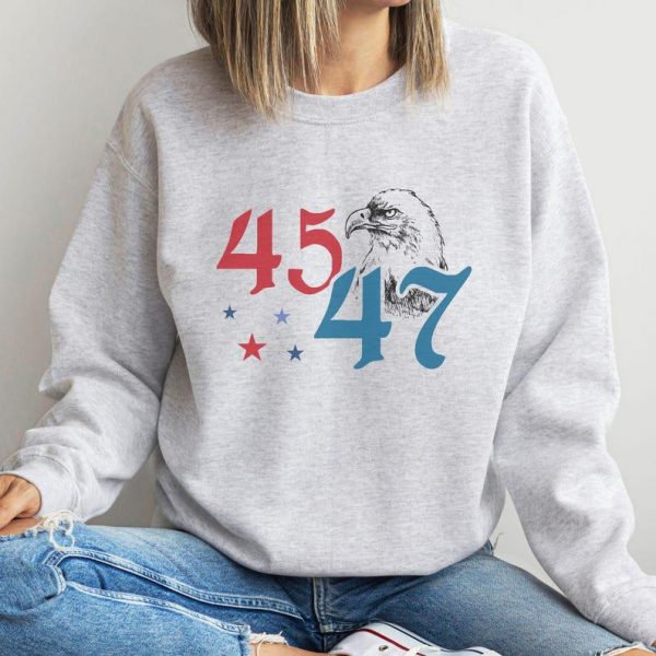 45 47 Trump Pro American Sweatshirt,  Gift For Support Trump Sweatshirt