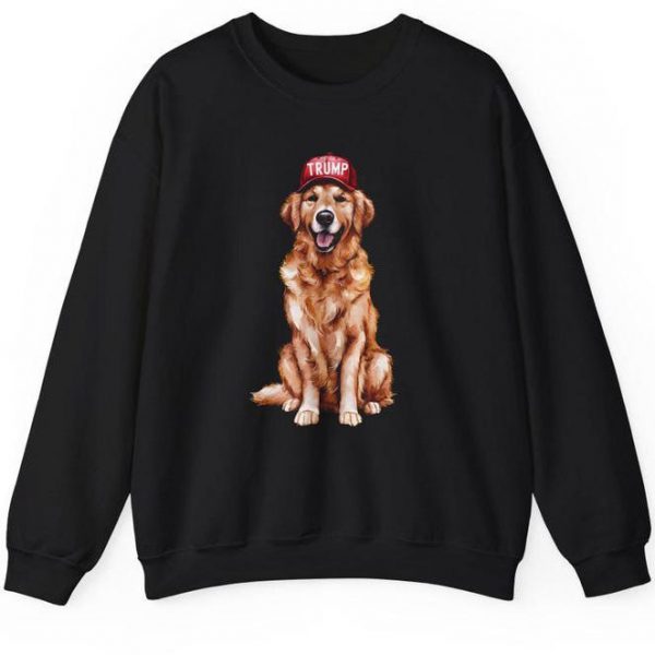 Golden retriever trump sweatshirt, Trump sweatshirt for dog lovers