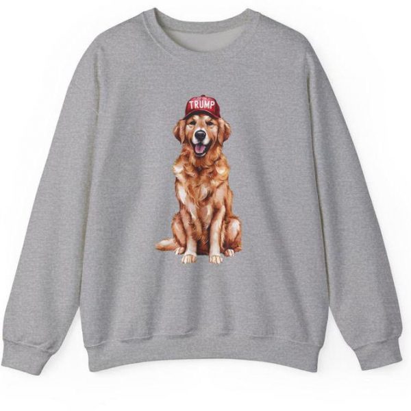 Golden retriever trump sweatshirt, Trump sweatshirt for dog lovers