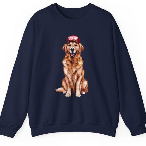 Golden retriever trump sweatshirt, Trump sweatshirt for dog lovers