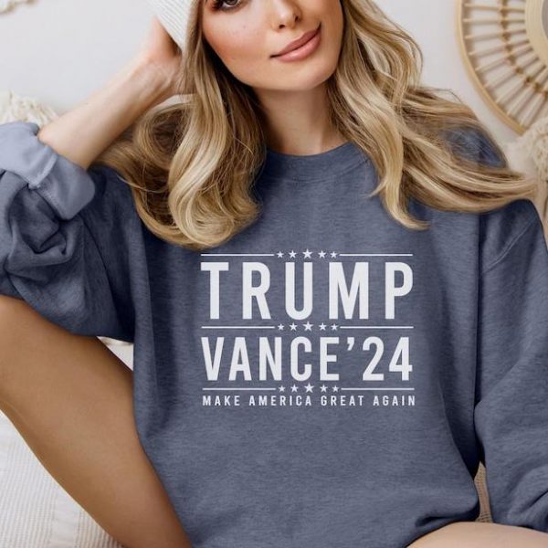 Trump Vance 2024 Sweatshirt, Make America Great Again Hoodie