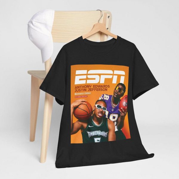 E.dwards & J.efferson Fan Sports Sweatshirt, Basketball & Football Stars Sports Legends Gift