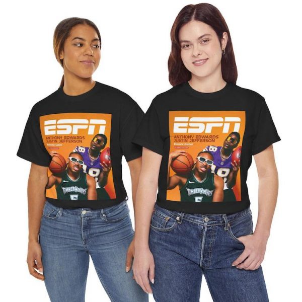 E.dwards & J.efferson Fan Sports Sweatshirt, Basketball & Football Stars Sports Legends Gift