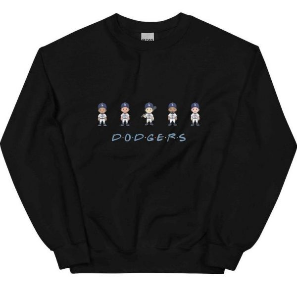 Dodgers Friends Crew Sweatshirt, Dodgers Baseball Fan Gift