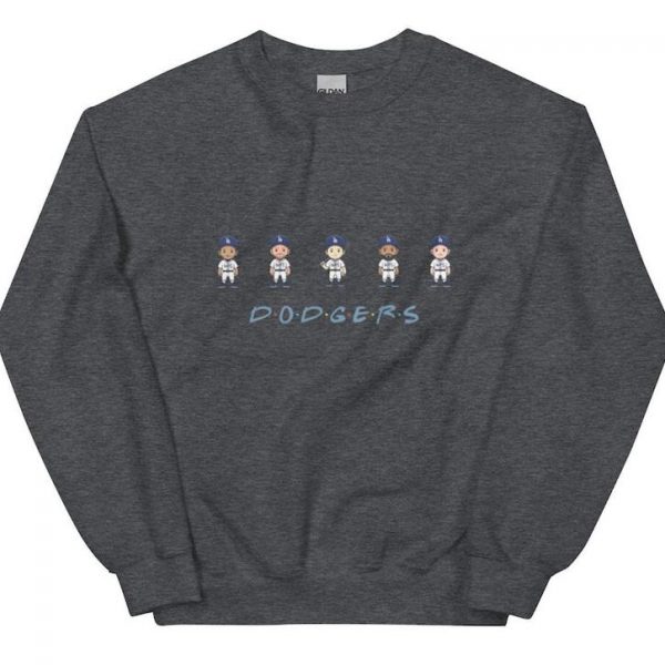 Dodgers Friends Crew Sweatshirt, Dodgers Baseball Fan Gift