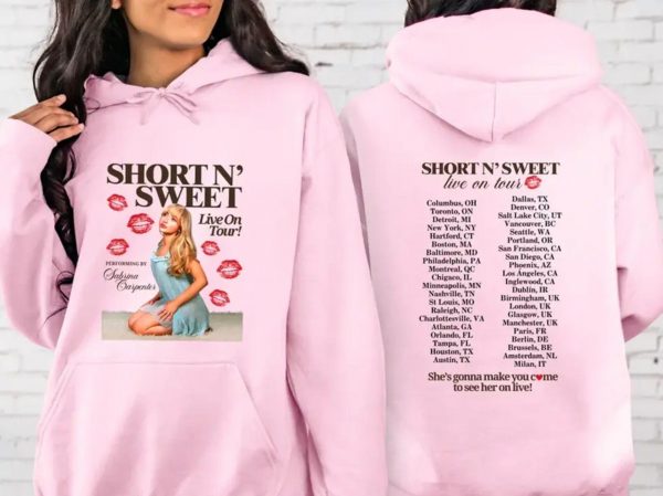 Short N’ Sweet Live On Tour Sabrina Carpenter Sweatshirts, Hoodies, And T-Shirts