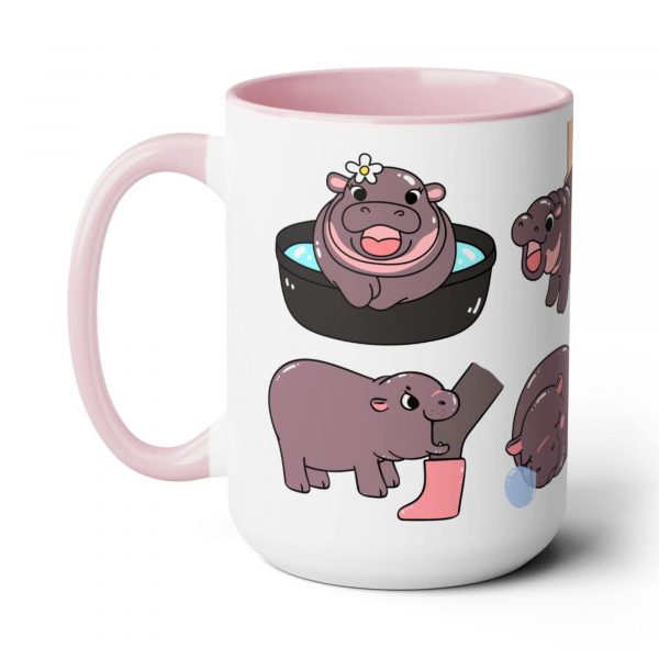 Moo Deng Cute Baby Hippo Lover Mug