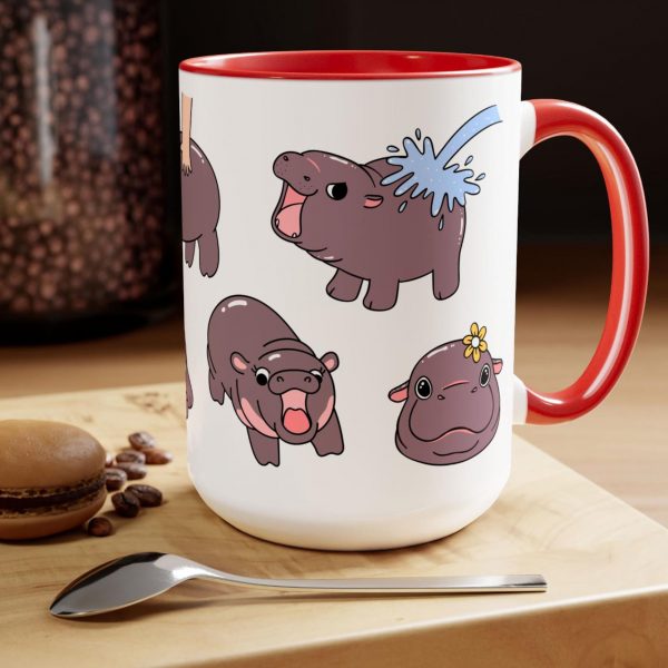 Moo Deng Cute Baby Hippo Lover Mug