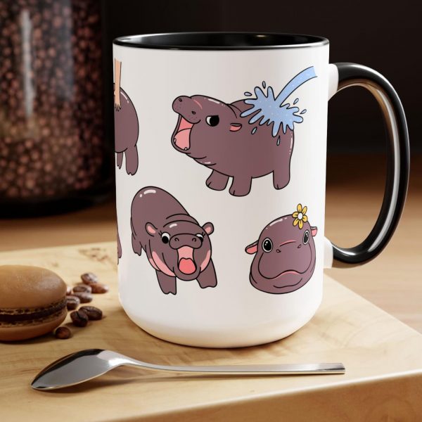 Moo Deng Cute Baby Hippo Lover Mug