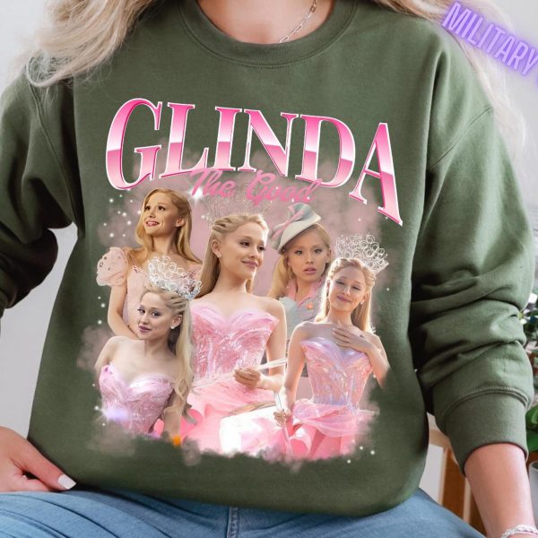 Vintage Glinda Bootleg Ariana Grande Sweatshirts, Hoodies And T-Shirts