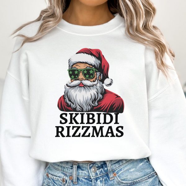 Skibidi Rizzmas Christmas Rizz Santa Claus Charisma Sweatshirts, Hoodies And T-Shirts