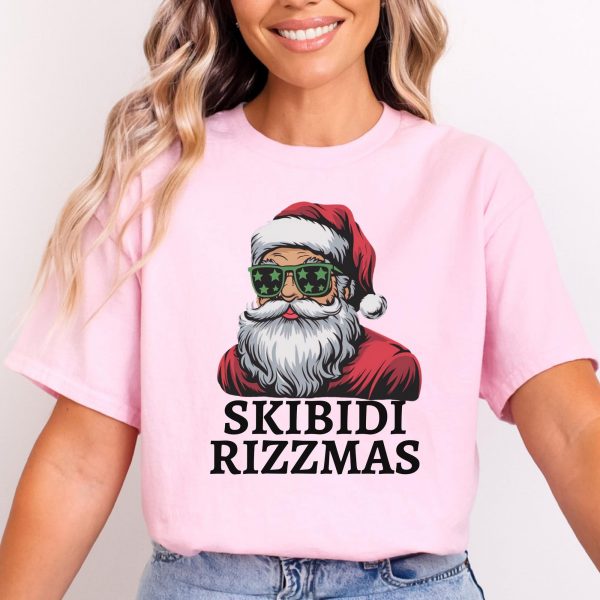 Skibidi Rizzmas Christmas Rizz Santa Claus Charisma Sweatshirts, Hoodies And T-Shirts